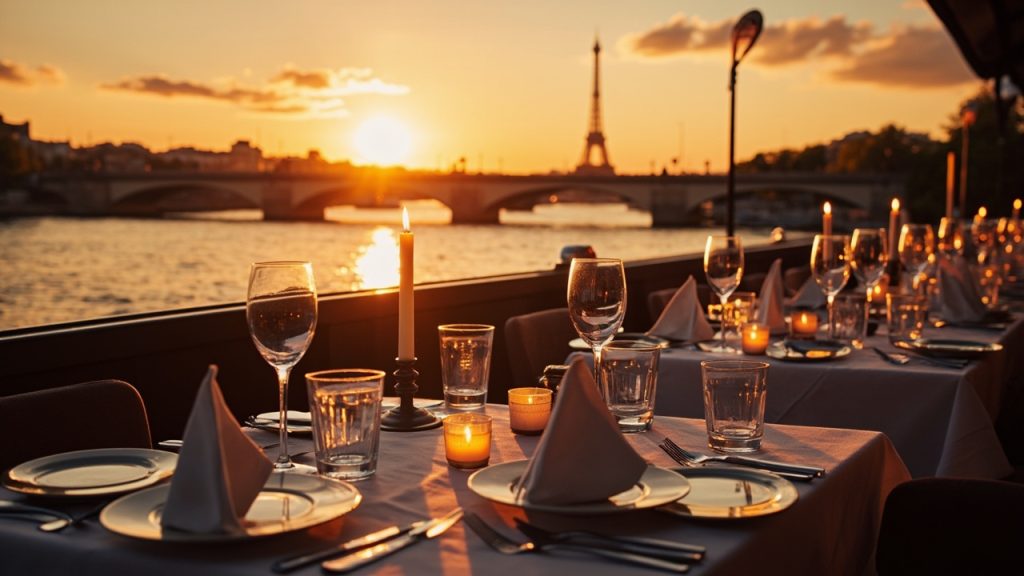 dîner croisière à paris : quand la lumière sublime la seine